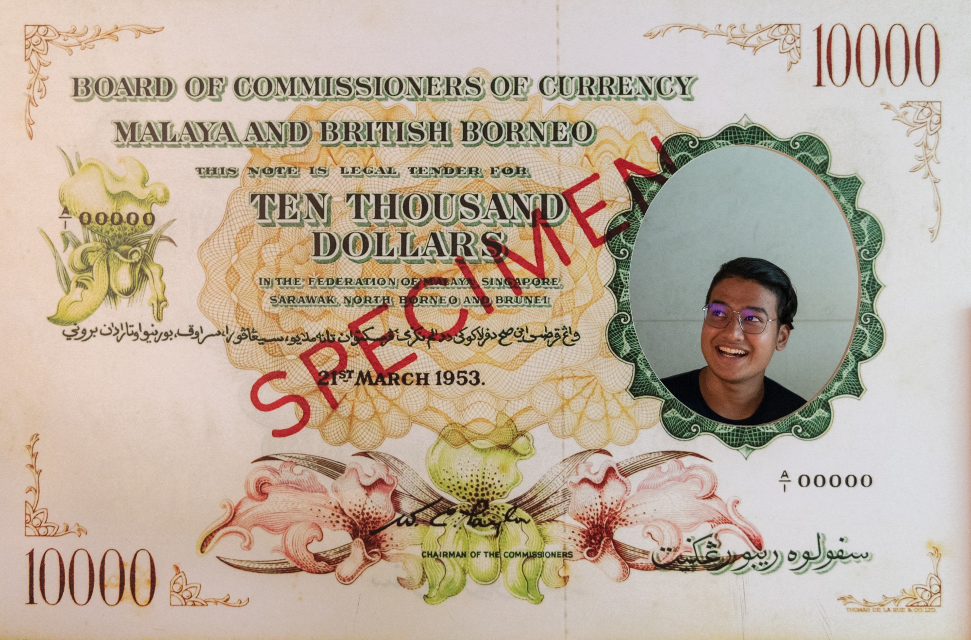 British Borneo Ten Thousand Dollars